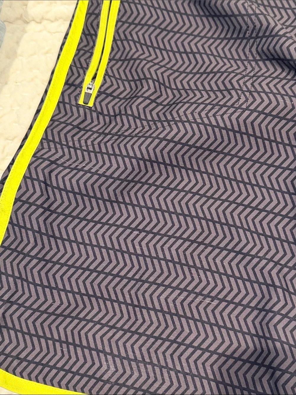Pelagic Men’s Drawstring Swim Trunks- Size 36- Black/Neon and Patriotic